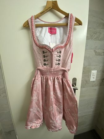 Brand New Krüger Dirndl Dress Gr. 36 Oktoberfest Length 50cm