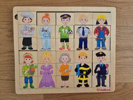 Eichhorn Holzpuzzle - Mix und Match - Berufe - 2+