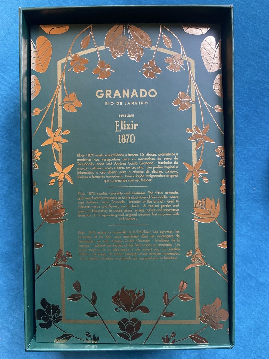 Profumi & Eau de Toilette: Perfume Elixir 1870, Granada Rio de Janeiro NEU – Nuovo e nell'imballaggio originale da Zürich venduto da ric_m87b 4