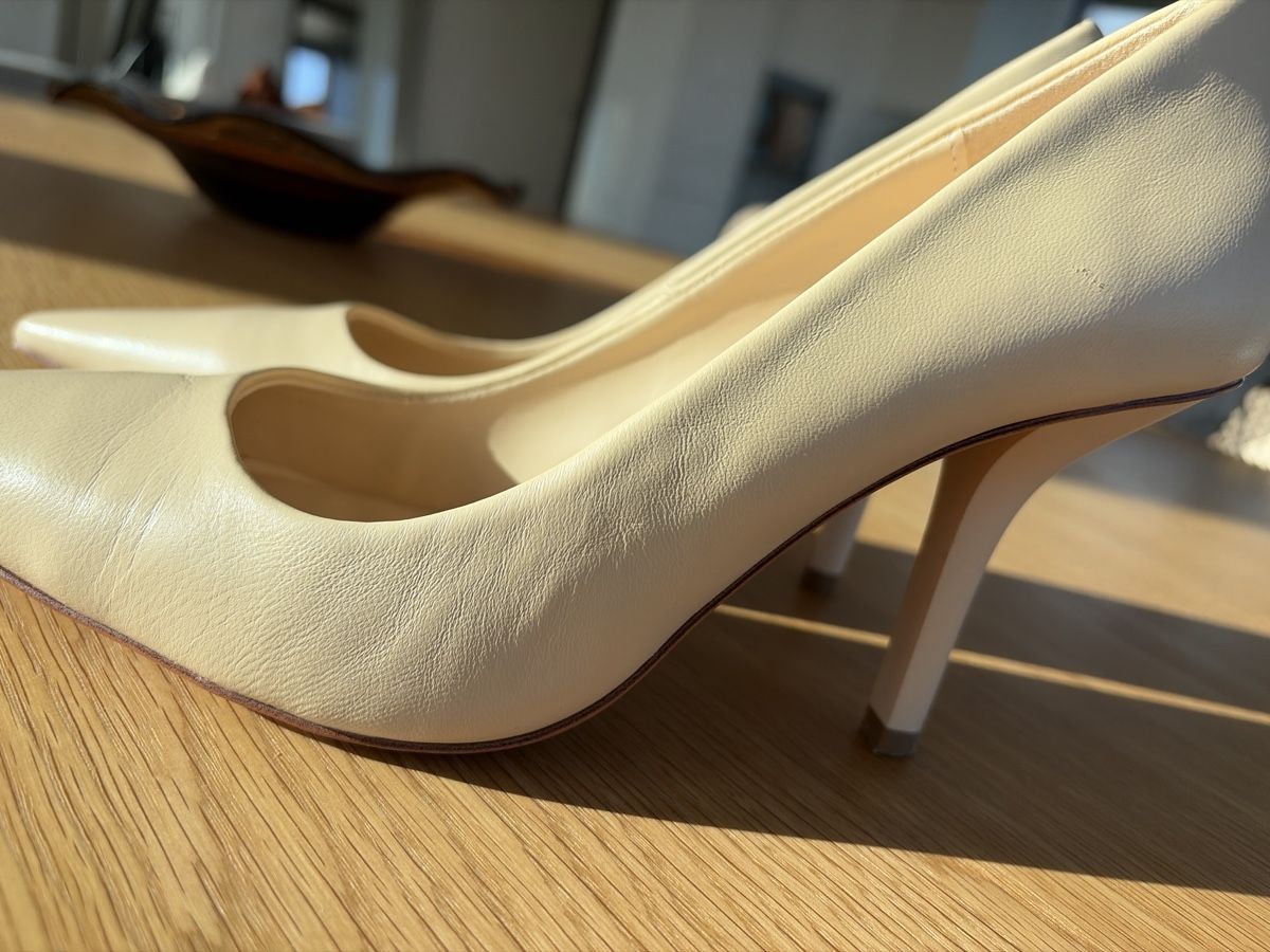 Mango Scarpe da donna: Mango Leder High Heels, Beige, Gr. 38 - NEU – Nuovo (secondo la descrizione) da Zürich venduto da ufe_f5q5 1