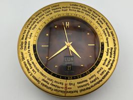 Vintage HERMÈS World Time montre de table  / Tischuhr