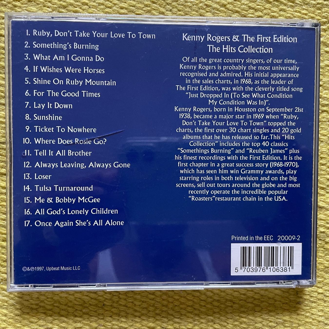CDs: KENNY ROGERS&THE FIRST EDITION-HITS COLLECTION – Gebraucht aus Rorschacherberg von CD-Roli 1