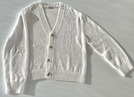 ZARA Cardigan Weiss aus 100% Baumwolle – Gr. M - Wie neu!