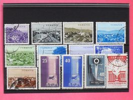 Türkei - Werte 1958 postfrisch* / gestempelt