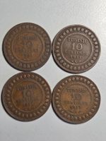 Tunisie 10 Centimes 1x 1907, 1x 1911, 2x 1917