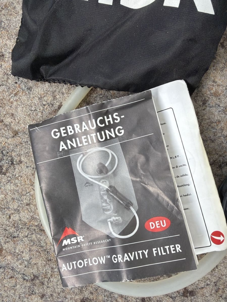 Sanitari: MSR Autoflow Gravity Filter 4 Liter – Usato da Thun venduto da BanjoDan 1