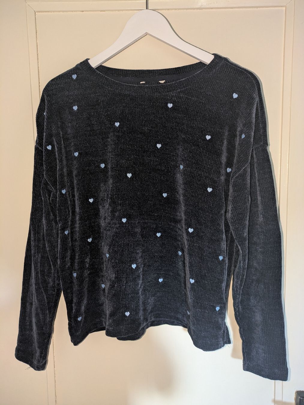 Pullover & Sweatshirts: Pullover mit eingewebten Herzen one size – Neu (gemäss Beschreibung) aus Schwyz von Magdalena86