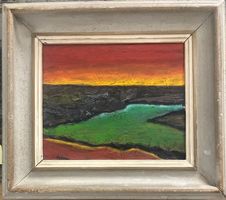 Klekot Lech (1953 - 2024), Öl-Bild "Sonnenuntergang"