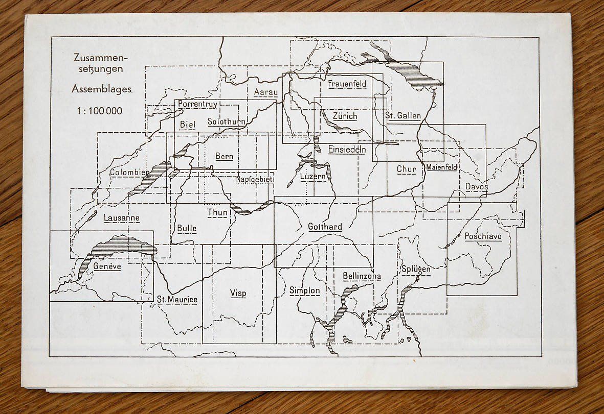 Landkarten & Atlanten: Topographische Karte, Einsiedeln 1948 – Gebraucht aus Bern von Maccalvin 2