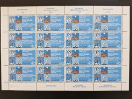 CH Umweltschutz Briefmarkenbogen 1971 selten & postfrisch