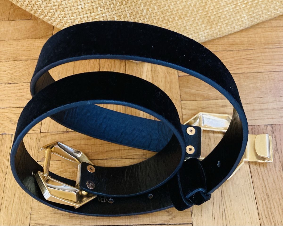 Zara Cinture: Ceinture noire à boucle dorée  – Nuovo e nell'imballaggio originale da Ardon venduto da hel_2sxp 5