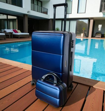 Beautycase + Reisekoffer Gr. L gateBAG 67cm Navy BLAU NEU
