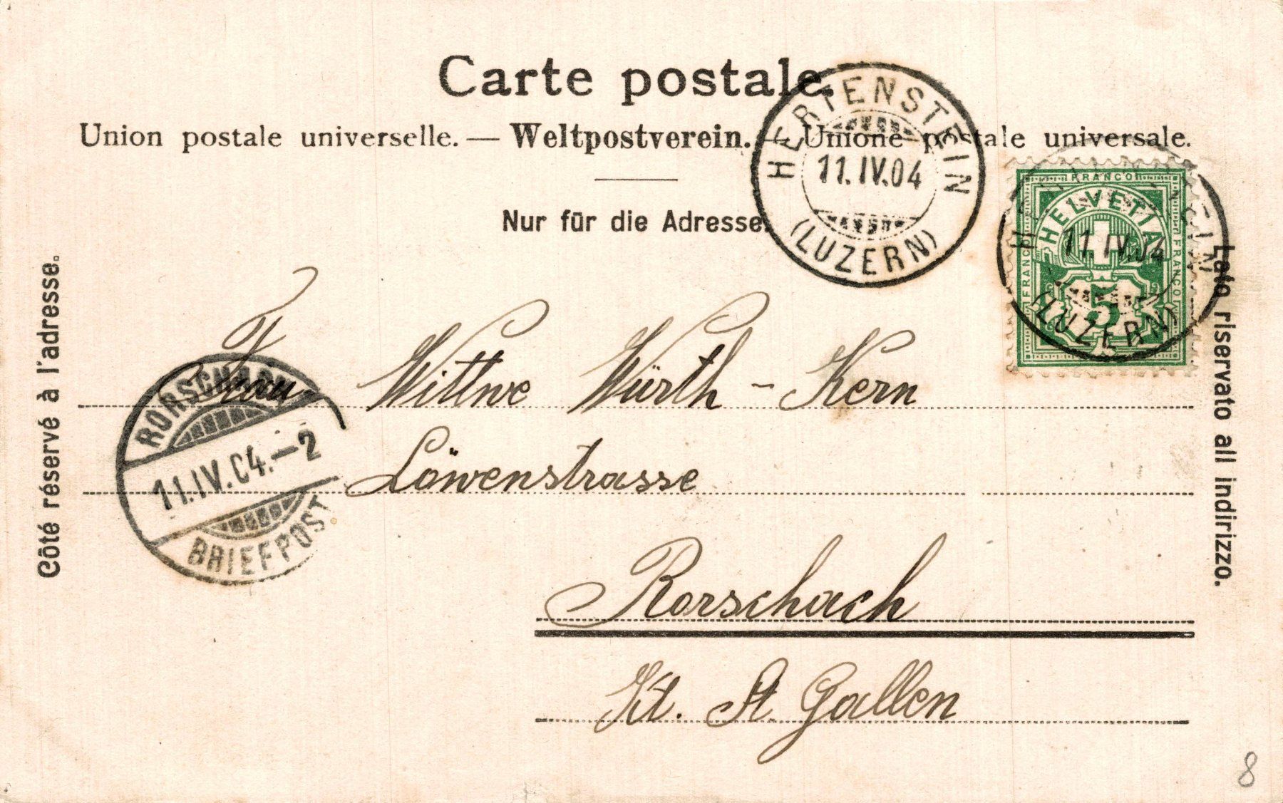 Cartoline postali: Weggis. Am Ufer Feigenbäume – Usato da Bronschhofen venduto da Astore 1