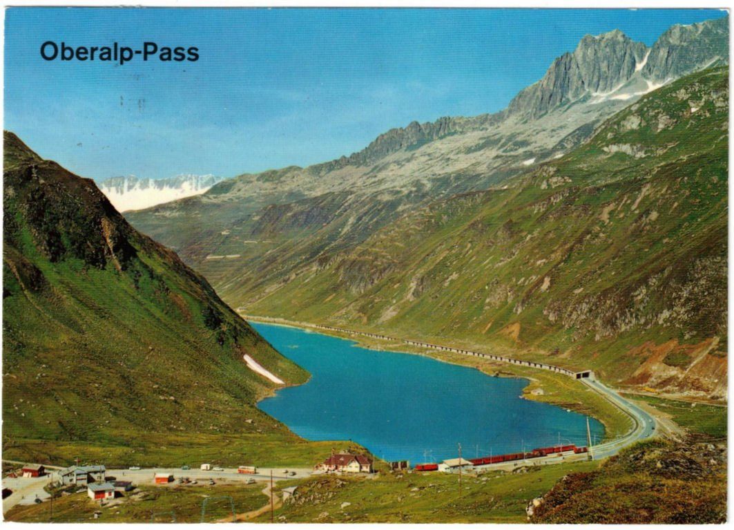 Cartoline postali: Oberalp mit Skilift Calmut – Usato da Binningen venduto da Mountainrider