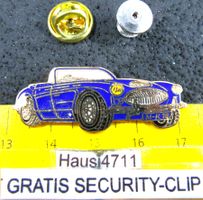 AUSTIN HEALEY ROADSTER CABRIO AUTO PIN MIT SECURITY-CLIP