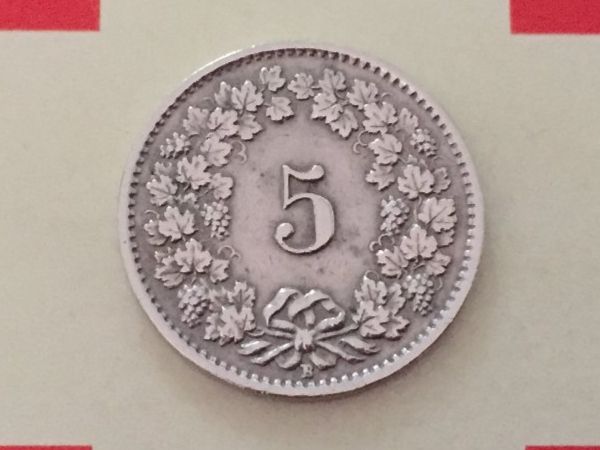 Tutti le monete: 5 Rappen 1953 vz – Usato da Elsau venduto da herbybay 1