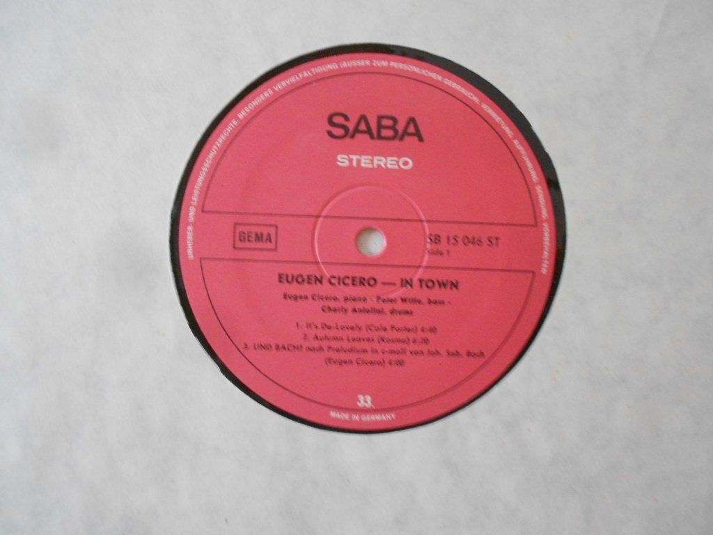 Dischi in vinile: EUGENE CICERO  -  IN DOWN – Usato da Bex venduto da Giorgiob 3