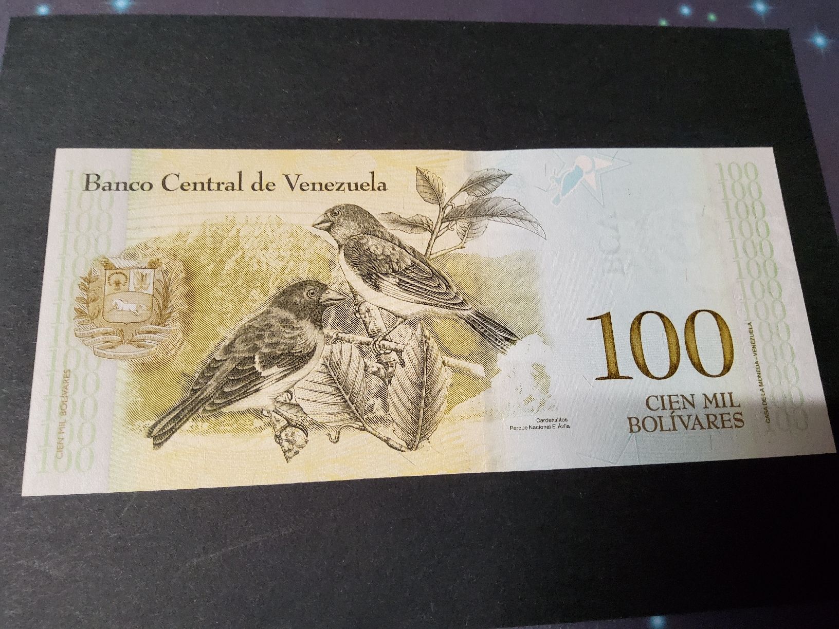 Banknoten: Venezuela 100 Bolivares Banknote 2017 – Neu und originalverpackt aus Herisau von Nluanalucas 1