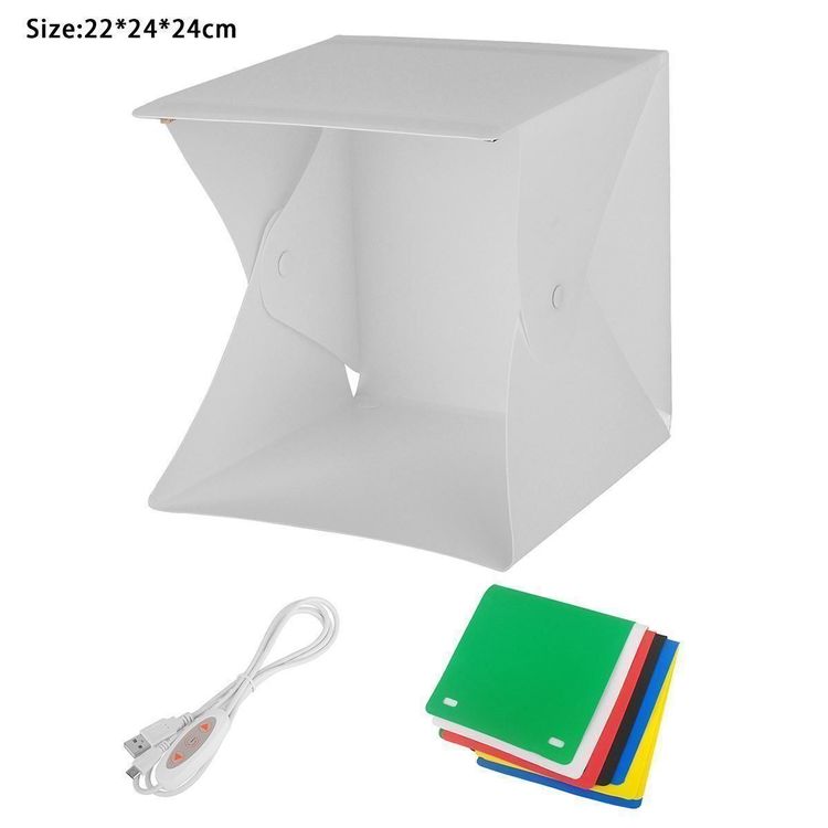Mini-Fotostudio-Lichtkasten, Led Folding Lightbox T Produktbild-Vorschau 9