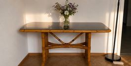 Vintage solid wood dining table
