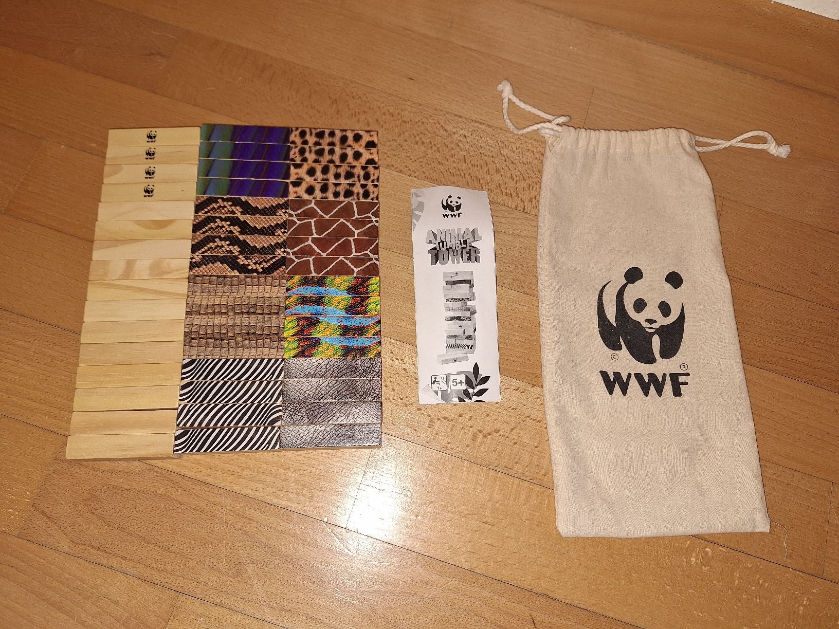 Giochi: WWF Animal-Holz-Jenga – Nuovo (secondo la descrizione) da Oberrieden venduto da man_tky9
