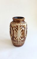 Vintage Bay Keramik 960-25 Westdeutsche Pfauenreliefvase