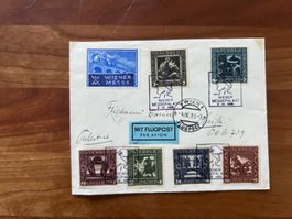 Brief Wiener Messe 1935 mit  Satz Mi. 488#493 gest.   (V660)