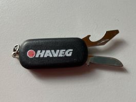 Haveg Taschenmesser, Multitool, Flaschenöffner, Top Zustand!