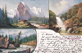 Rosenlaui  BE  Well- und Wetterhorn         um  1 9 0 4