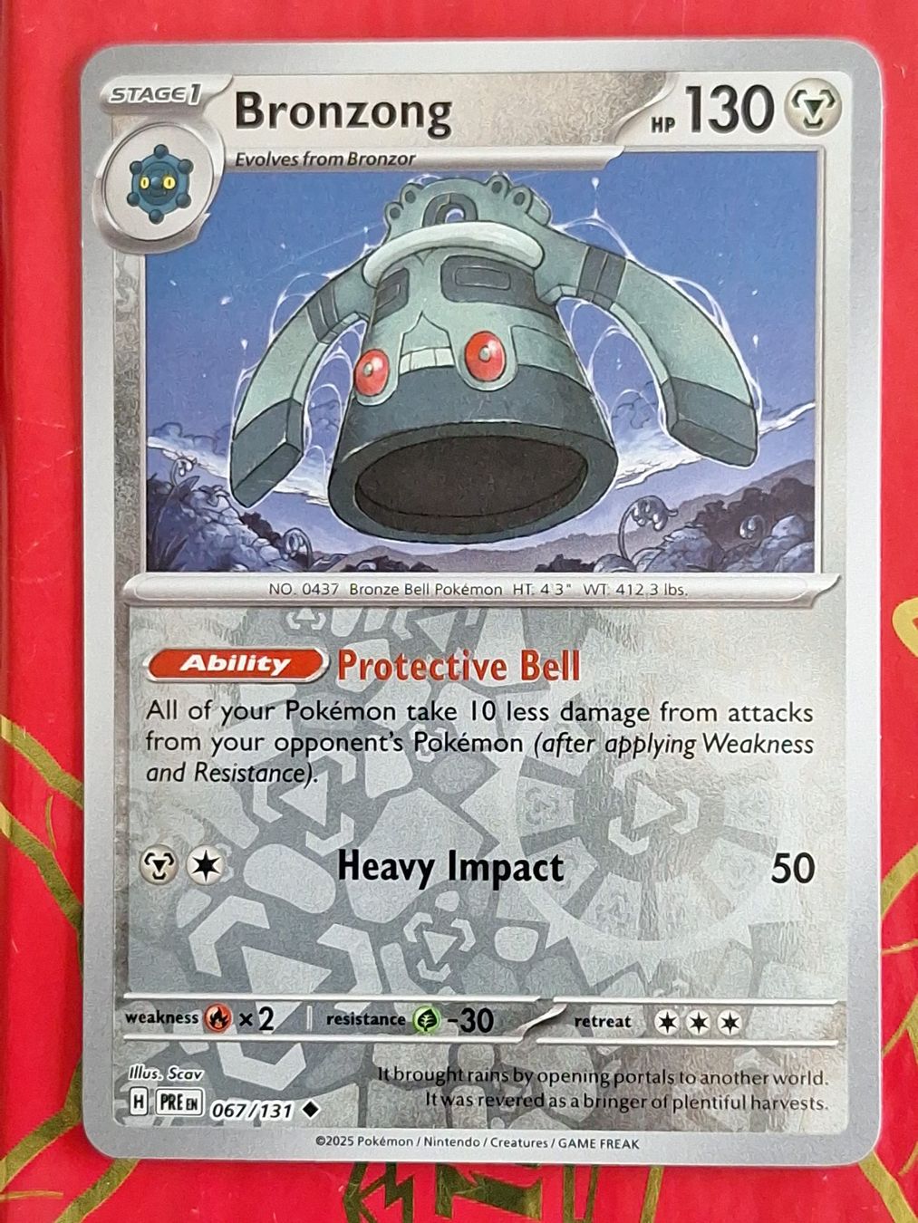 Pokémon Carte collezionabili: Bronzong - Reverse Holo - Pokemon Prismatic Evolution – Usato da Altstätten SG venduto da GGsGameshop