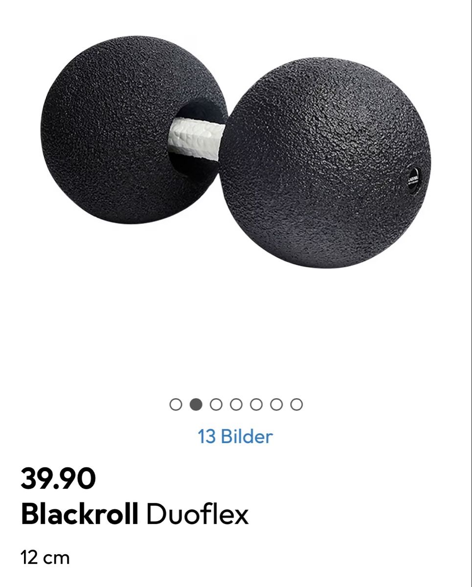 Blackroll Dispositivi per massaggi: Blackroll duoflex 12cm – Nuovo (secondo la descrizione) da Aesch BL venduto da flugsaurier73 1