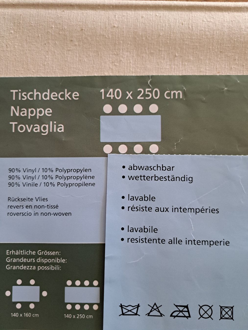Coperte: Tischdecke 250 x 140 cm. – Nuovo e nell'imballaggio originale da Frauenfeld venduto da berk39 3