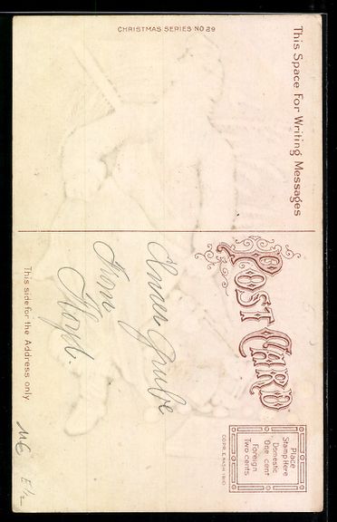 Cartes postales: Weihnachtsmann mit Tannenbaum leert den  – D'occasion à Berlin par bartko-reher 1