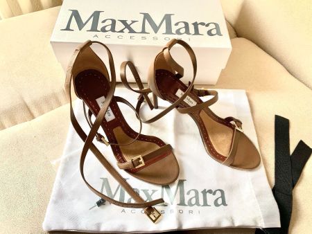 MAX MARA Riemchensandalen aus Leder 36 (NEW)