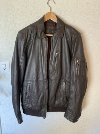 Lederjacke Ross & Cole – schwarzbraun, Grösse 48 (Damen), 10