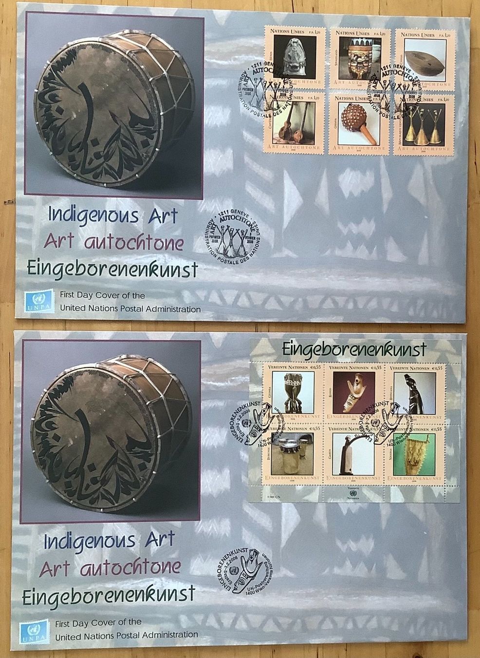 Tutti i francobolli: 2006 FDC Eingeborenenkunst- Genf- Wien – Nuovo (secondo la descrizione) da Liestal venduto da Pep3