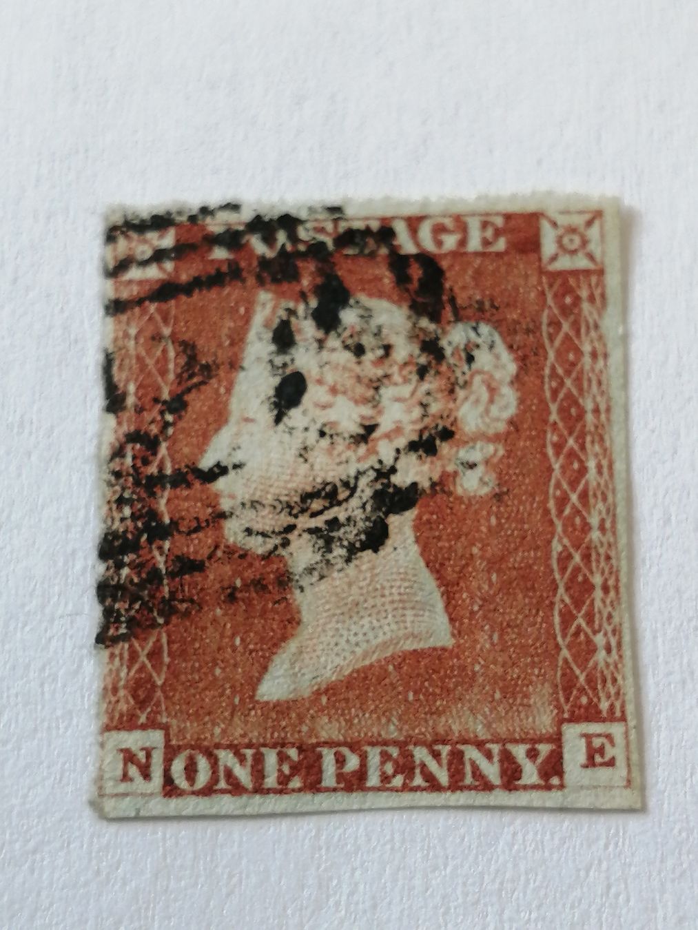 Alle Briefmarken: One Penny Red 1846 – Gebraucht aus Happerswil von tschergi