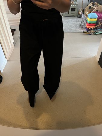 H&M Anzughose mit Kordelzug. Gr. M, schwarz