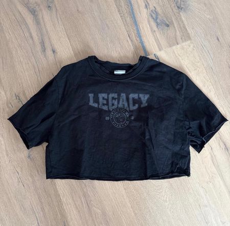 Gymshark Legacy Crop Top Schwarz - Gr. XS
