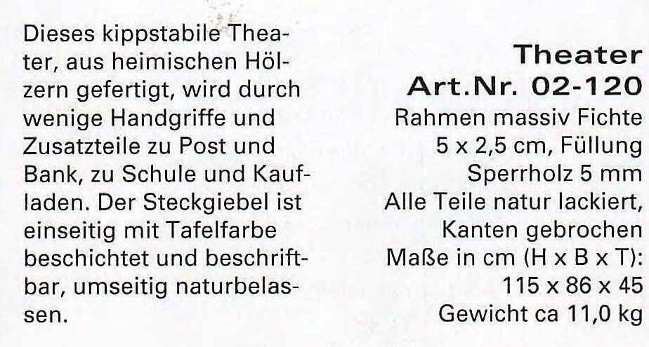 Spielhäuser: Kasperletheater – Neu und originalverpackt aus Lutzenberg von Pinschi01 1