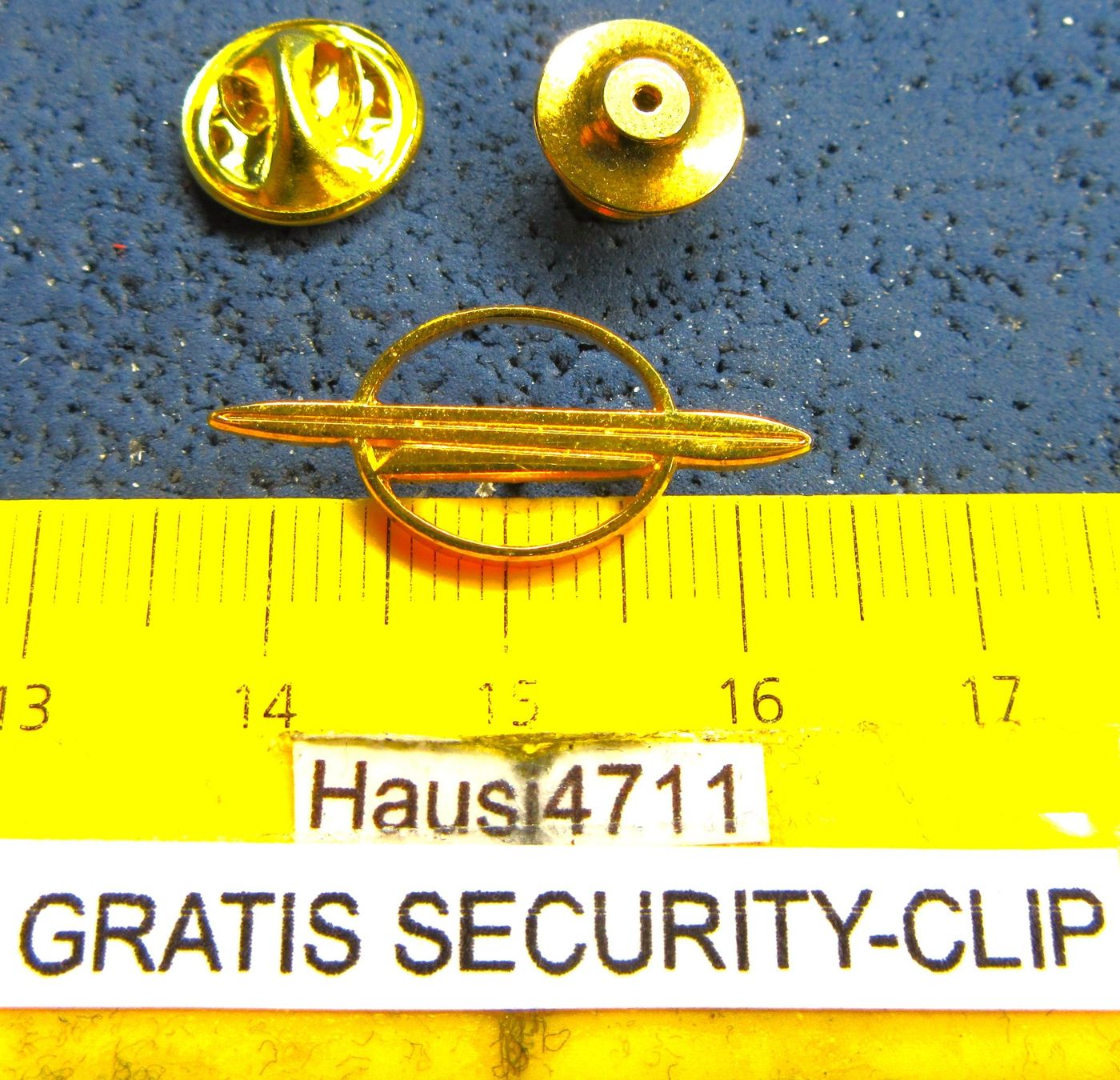 Opel Placchette & Badge: OPEL AUTO LOGO "ZEPPELIN" OLDI PIN CUTOUT mit SECURITY-CLIP – Usato da Ettingen venduto da Hausi4711