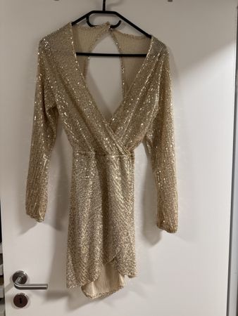Glitzerndes Partykleid Gold - Perfekt für den Ausgang!