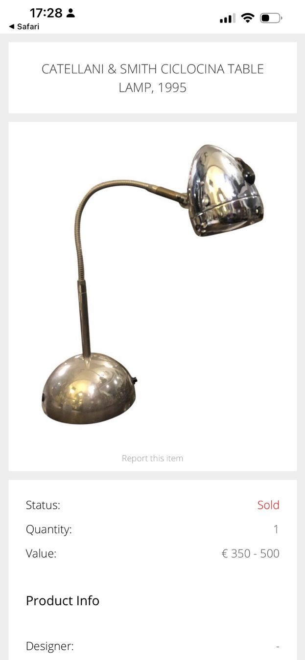 Lampen: Lampe de Bureau de Castellani & Smith – Gebraucht aus Ipsach von Worrior23 4