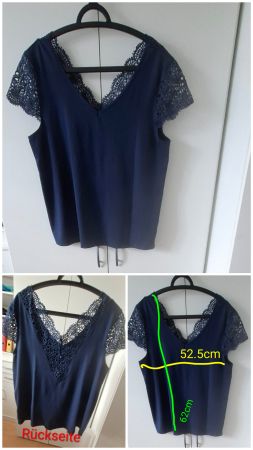 1 Schönes Shirt  mit Spitzen gr L Neuwertig