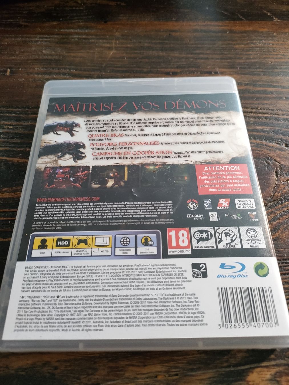 Sony Giochi: Darkness 2 / Ps3 / Parfait état – Usato da La Chaux-de-Fonds venduto da nwa_w9zt 1