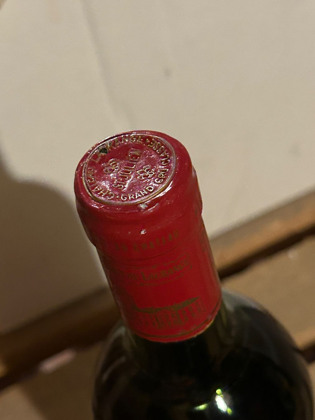 Vino: SUPERBE Château Lagrange 1983 Saint-Julien – Nuovo (secondo la descrizione) da Roche VD venduto da avediscipule 5