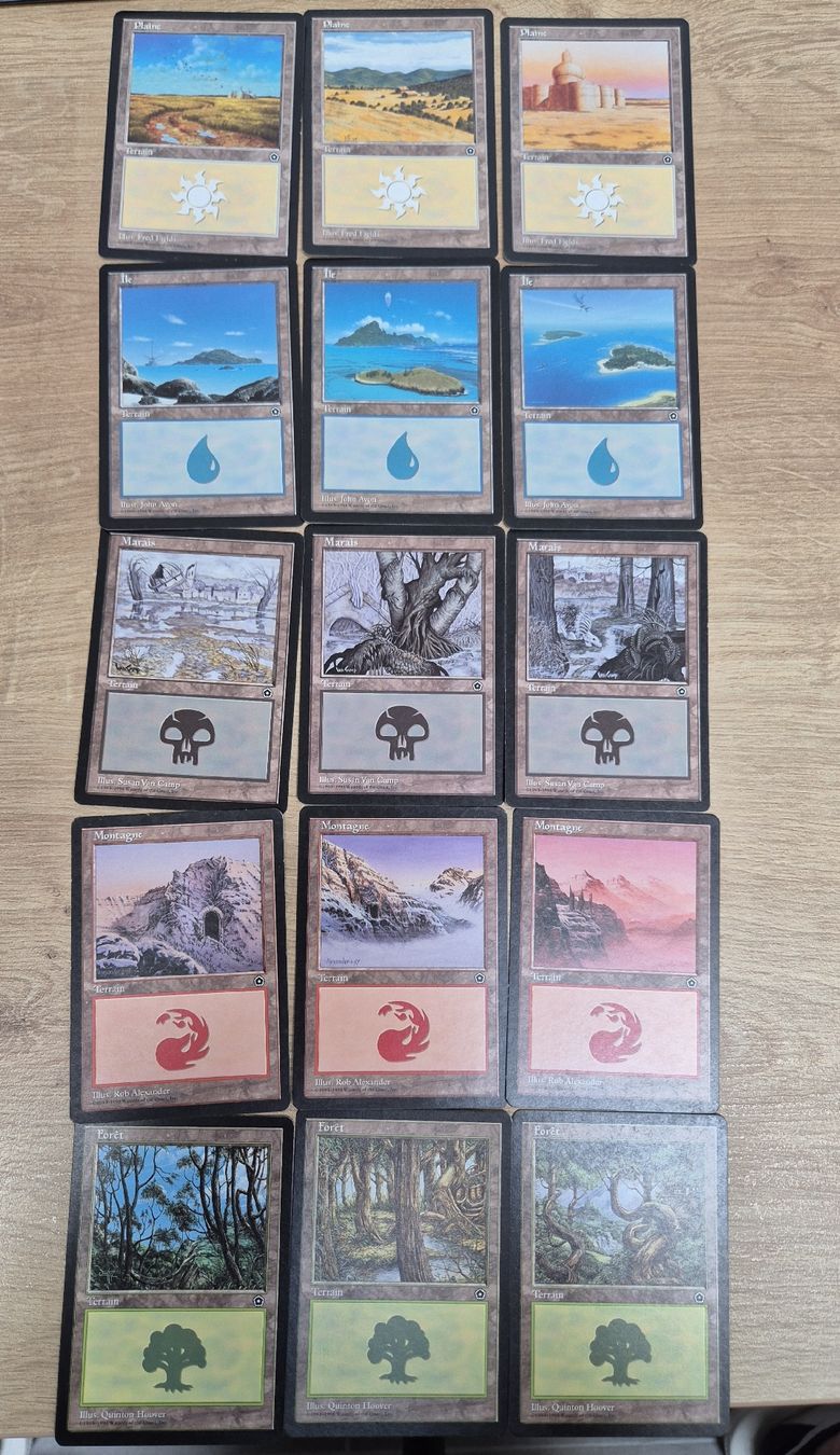 Magic The Gathering Carte collezionabili: Portal 2nd Kingdom Basic Land Set (FR) - MTG Magic Manas – Usato da Küsnacht ZH venduto da Canada-2012