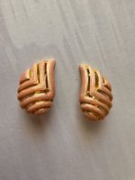 Ohrclips Vintage Style goldfarben 80 Jahre? Modeschmuck