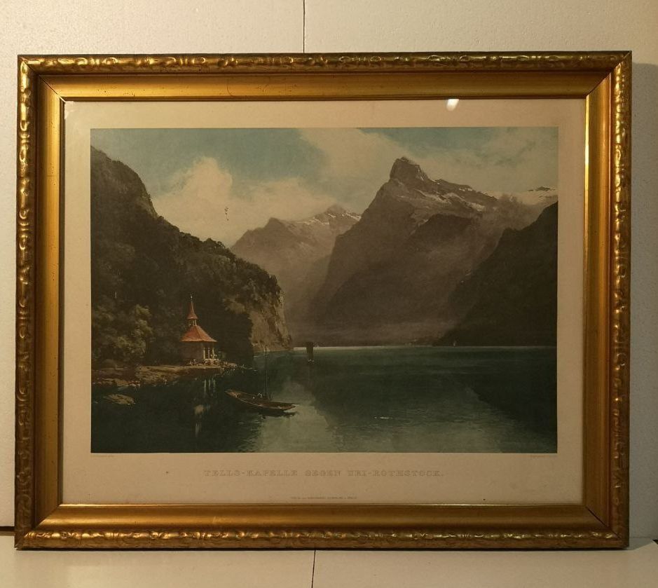 Incisioni: Lake Lucerne with Tell Chapel – Usato da Bern venduto da Yunkom