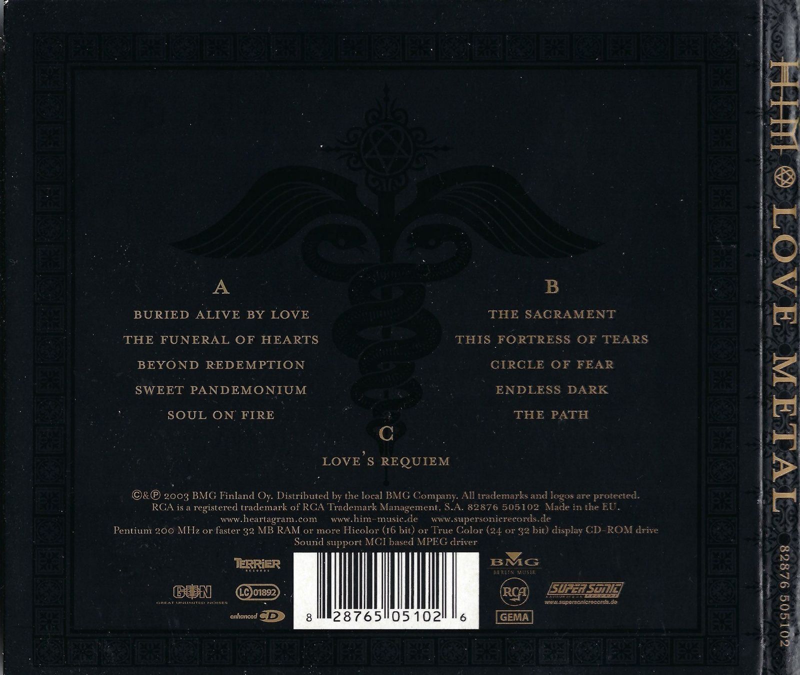 CD: CD: HIM - Love Metal – Usato da Rotkreuz venduto da groeli69 1